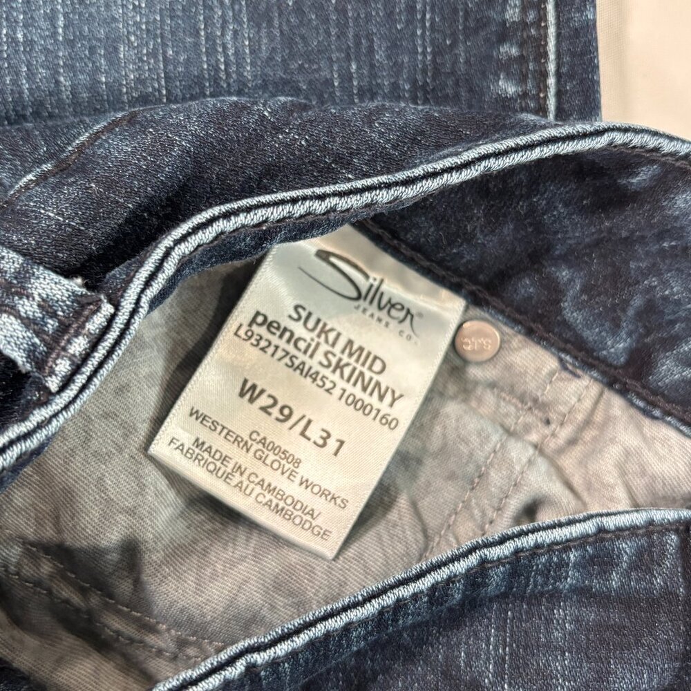 Silver Suki jeans 29X31 Lot E - Picture 3 of 6